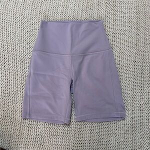 Lilac Lululemon biker shorts